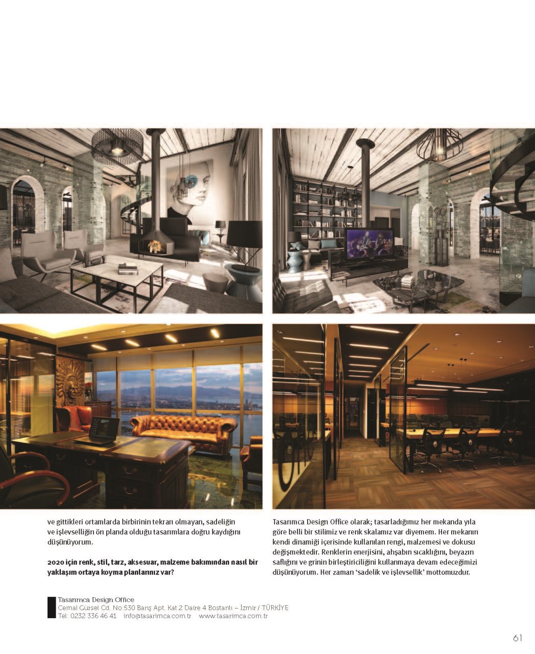 İç Mimarlık & Tasarım Dergisi | January 2020